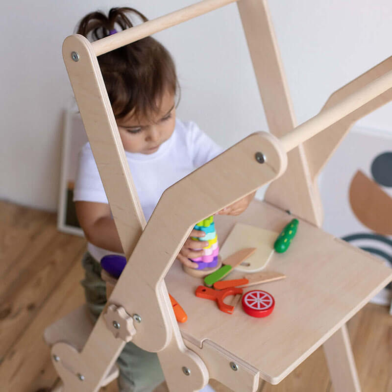 Foldable Kitchen Tower Elevated Play Surface