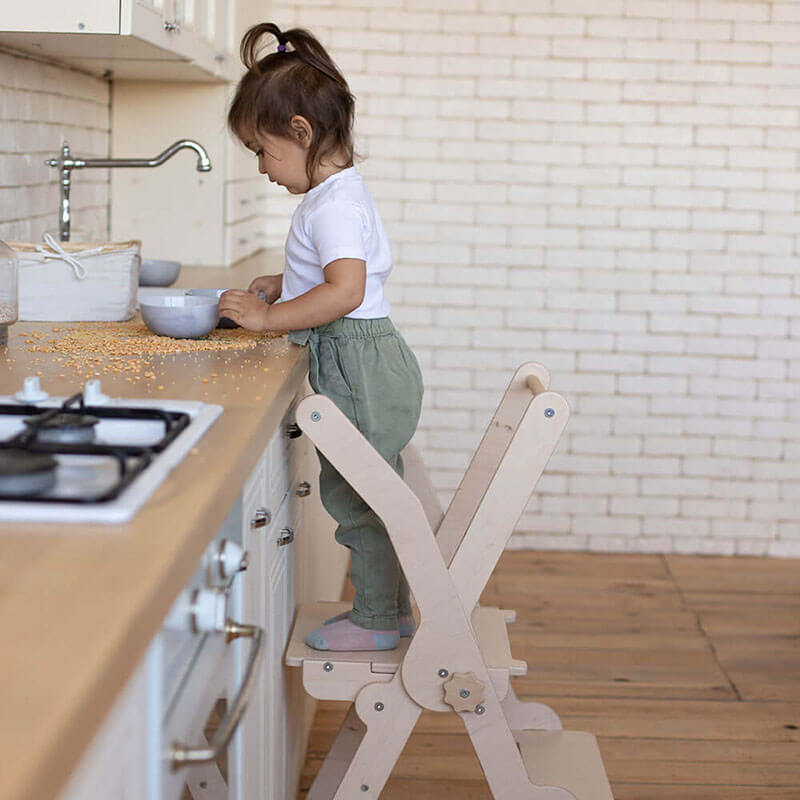 Foldable Kitchen Tower Step Stool