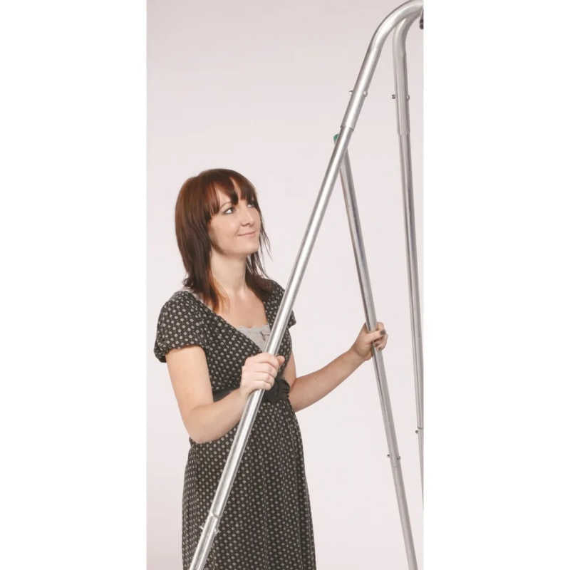Portable Foldaway Swing Frame - 8TLFS – Ground Stay Extension being attached