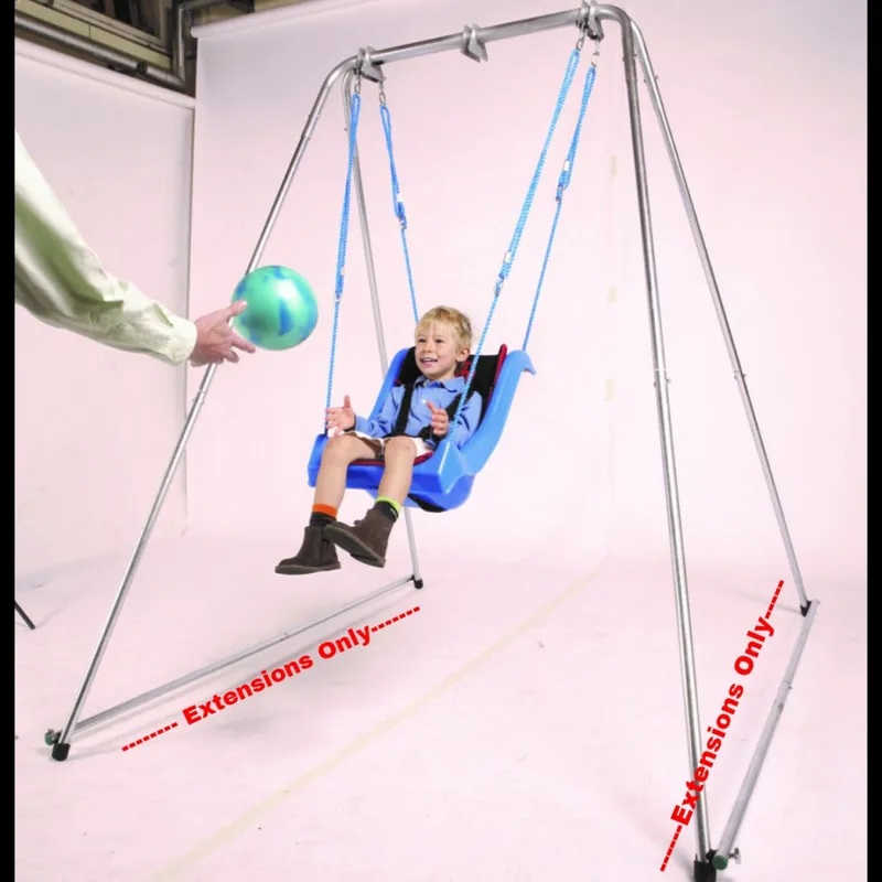 Portable Foldaway Swing Frame - 8TLFS – Ground Stay Extensions with a boy playing
