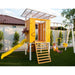Forest - Modern Backyard Outdoor Swing Set – Avenlur Forest Modern Backyard Outdoor Swing Set with kid swinging