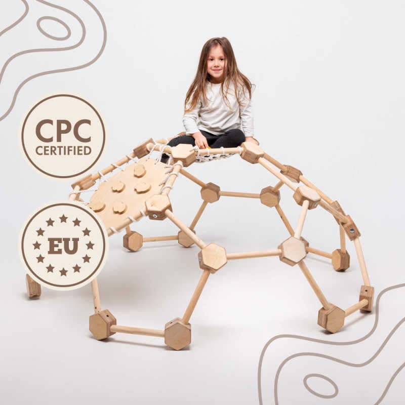 Goodevas Wooden Climbing Dome for Little Kids Certifications