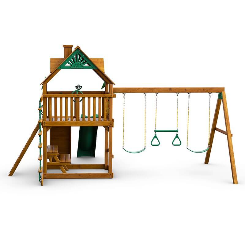 Gorilla Playsets Chateau Standard Wood Roof Front View