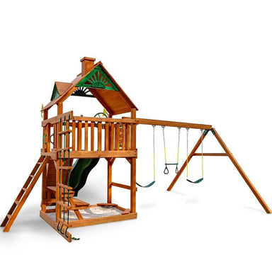 Gorilla Playsets Chateau Standard Wood Roof Rear View