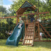 Gorilla Playsets Frontier Swing Set 4 Kids Playing