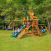 Gorilla Playsets Frontier Swing Set Treehouse Showing Kids Playing Outdoor