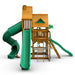 Gorilla Playsets Great Skye II Swing Set Standard Wood Roof Side View