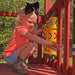 Gorilla Playsets Nantucket II Swing Set Showing A Kid Playing Tic Tac Toe