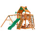 Gorilla Playsets Navigator Swing Set Standard Wood Roof Corner View