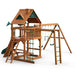 Gorilla Playsets Navigator Swing Set Standard Wood Roof Raer Right Side View