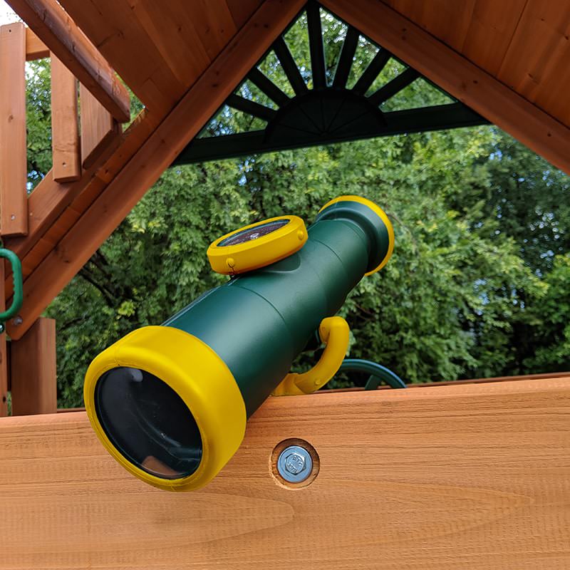 Gorilla Playsets Outing Swing Set Telescope Up Close