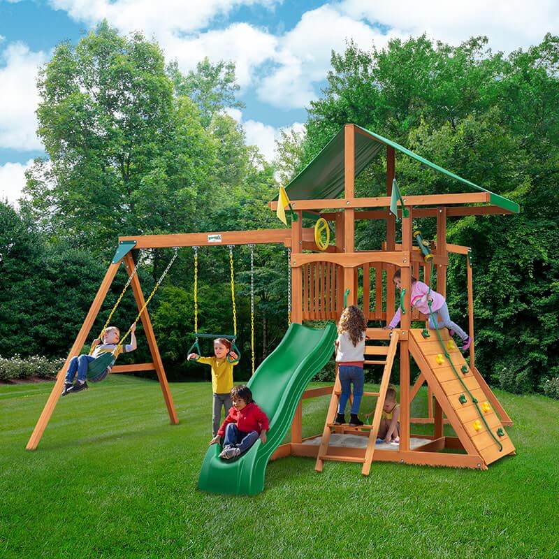 Outing with Monkey Bars Swing Set — Extreme Kids World
