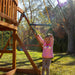 Gorilla Playsets Outing with Trapeze Arm Swing Set A Kid On A Trapeze Bar