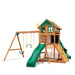 Outing with Tube Slide swing set standard wood roof