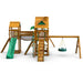 Gorilla Playsets Pioneer Peak Swing Set Standard Wood Roof Right Side View