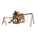 Gorilla Playsets Pioneer Peak Swing Set Treehouse Corner View Facing Left-min