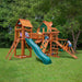 Gorilla Playsets Pioneer Peak Swing Set Treehouse Corner View With Kids Outdoor