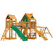 Gorilla Playsets Pioneer Peak Swing Set Treehouse Corner View