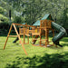 Gorilla Playsets Treasure Trove I Deluxe Green Vinyl Canopy Front Right Side View