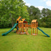 Gorilla Playsets Treasure Trove II Standard Wood Roof Corner View Outdoor