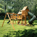 Gorilla Playsets Treasure Trove II Standard Wood Roof Front Side View