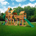 Gorilla Playsets Treasure Trove I Standard Wood Roof Corner View Outdoor