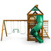 Gorilla Playsets Treasure Trove I Standard Wood Roof Rear View With Turbo Tube