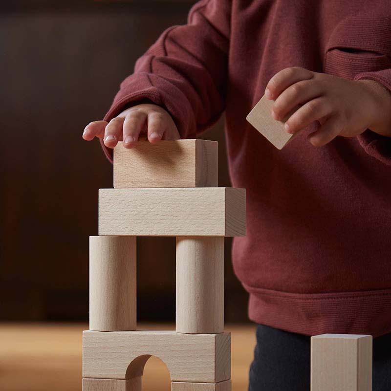 Extreme Blocks Basic Building Blocks 102 Piece Extra Large Wooden Starter Set ...