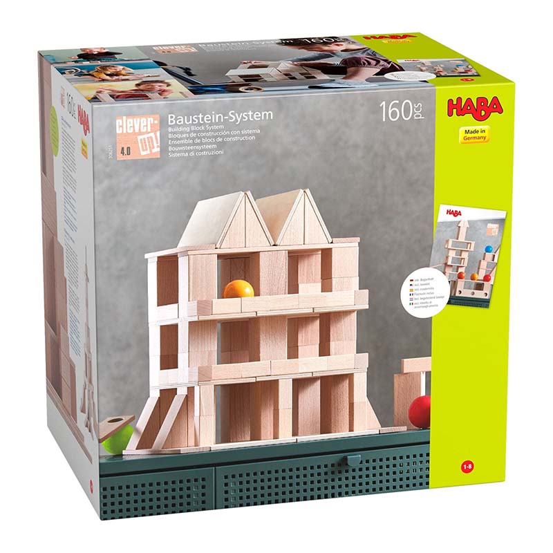 HABA USA Clever Up! Building Block System 4.0 Packaging With Box