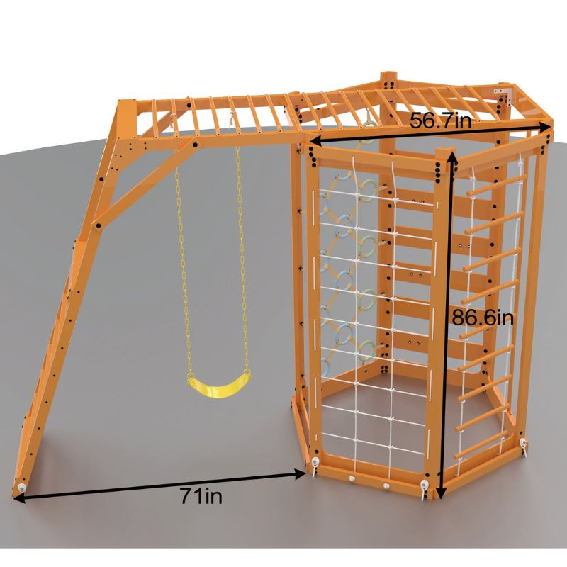 Hawthorn XL | Octagon Outdoor Jungle Gym Dimensions