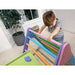Hazel Pikler Triangle Slide Rocker Set Natural Colored Bars and Rocker Child Climbing