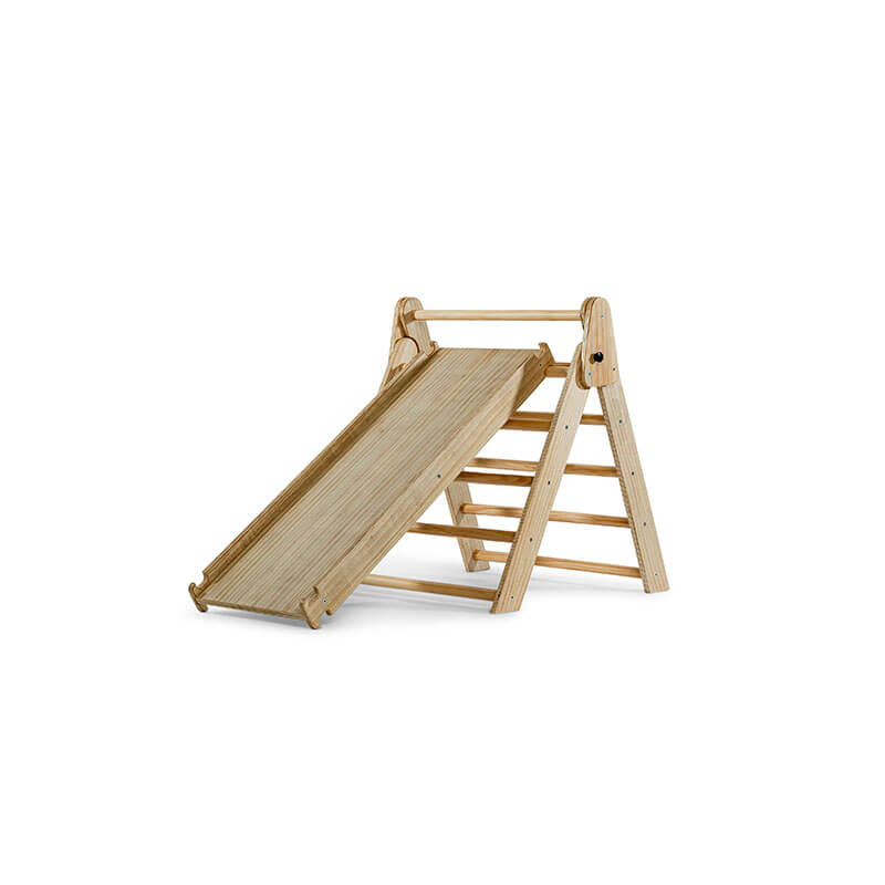 Hazel Pikler Triangle Slide Rocker Set Natural Slides With Ladder