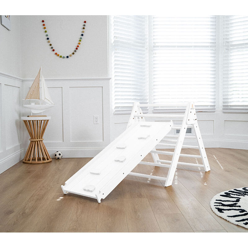 Hazel Pikler Triangle Slide Rocker Set White Slide