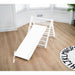 Hazel Pikler Triangle Slide Rocker Set White Slide Angle View