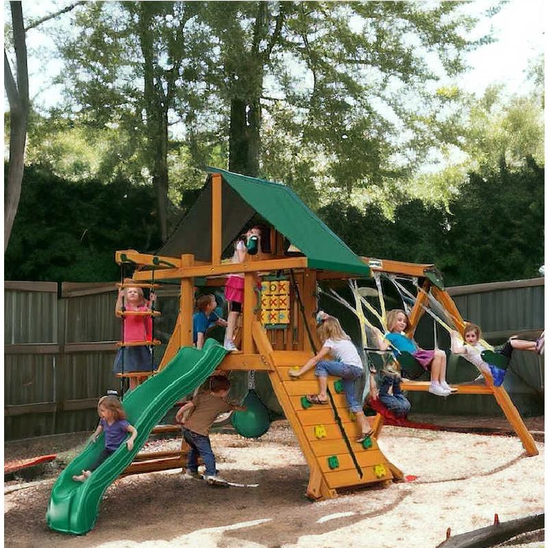 High Point II Swing Set – with Kids Playing
