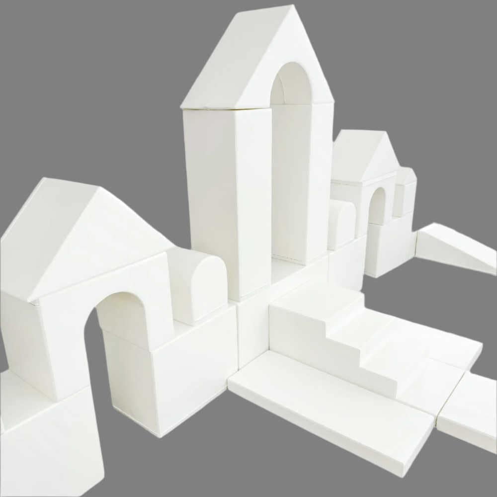 Iglu Soft Play Set mega white castle side view