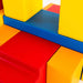 iglu soft play castle in multicolors up close