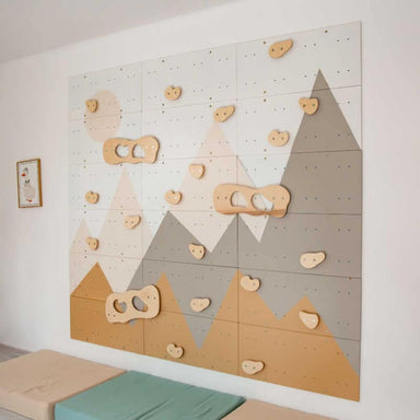 Indoor climbing wall for kids side view