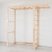 Indoor Monkey Bars Natural Wood Full View