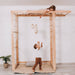 Indoor Monkey Bars Natural Wood Kids Playing