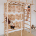 Indoor Monkey Bars Swedish Ladder Bridge With Climbing Wall