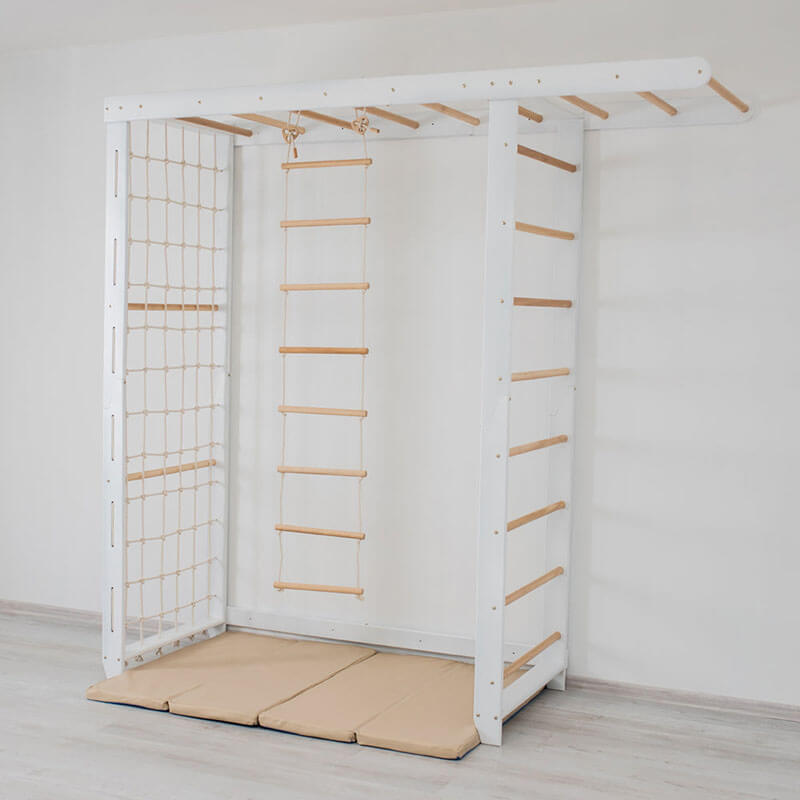 Indoor Monkey Bars White Corner View