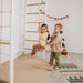 Indoor Monkey Bars White Swedish Ladder Bridge Kids Close Up