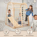 Indoor Wooden Playground for Children - 6in1 Playground positive attributes