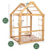 Indoor Wooden Playhouse with Triangle ladder, Slide Board and Swings Dimension