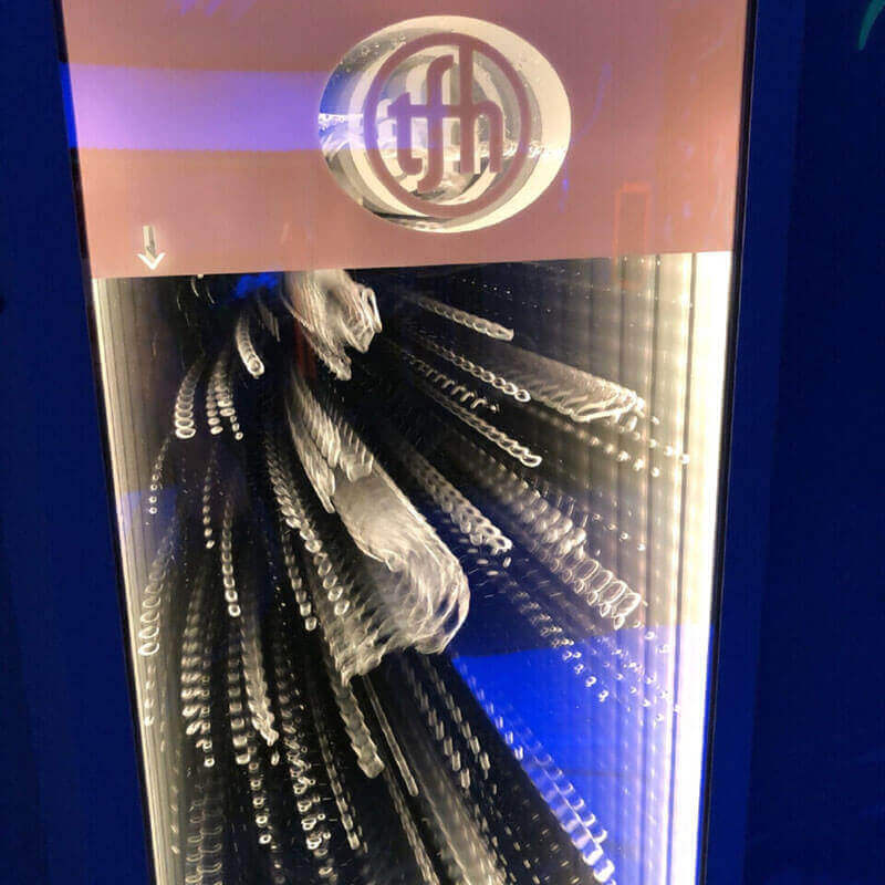 Infinity Bubble Wall 60 Kinetic Spiral Display