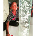 Interactive Bubble Tube Child Kneeling Gazing Attentively