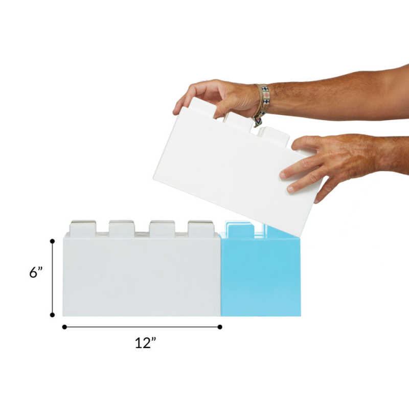 Jumbo sized modular building blocks size