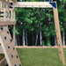 KIdwise Congo Monkey Play System #1 with Swing Beam White And Sand Monkey Bar Extension