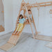 Kid Climbing Structure Elevated Platform Slide